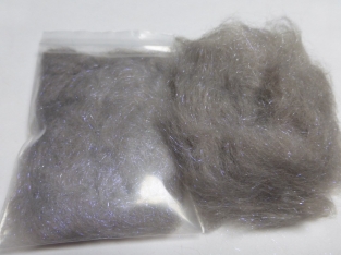 Laser UV Dry Fly Dubbing Grey